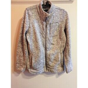 MARC NEW YORK  PERFORMANCE Full Zip Knot Fleece Jacket Purple And White Medium